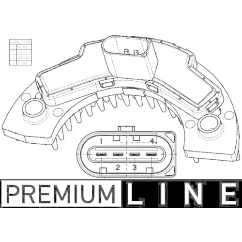 MAHLE Regler, Innenraumgebläse BEHR *** PREMIUM LINE ***