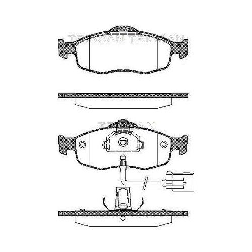 TRISCAN Bremsbelagsatz, Scheibenbremse