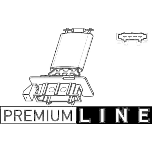 MAHLE Widerstand, Innenraumgebläse BEHR *** PREMIUM LINE ***