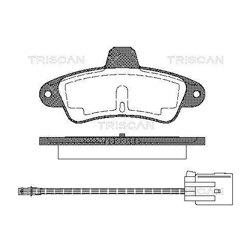 TRISCAN Bremsbelagsatz, Scheibenbremse