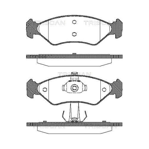 TRISCAN Bremsbelagsatz, Scheibenbremse