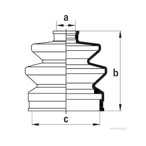 HERTH+BUSS JAKOPARTS Faltenbalgsatz, Antriebswelle