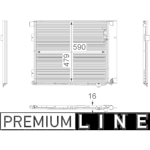 MAHLE Kondensator, Klimaanlage BEHR *** PREMIUM LINE ***