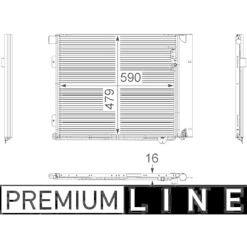 MAHLE Kondensator, Klimaanlage BEHR *** PREMIUM LINE ***