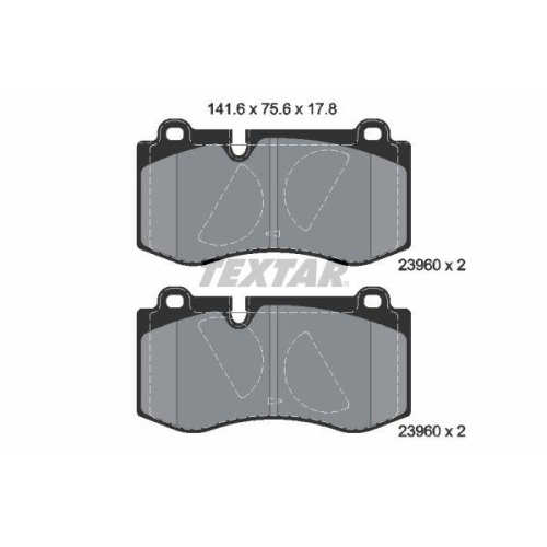 TEXTAR Bremsbelagsatz, Scheibenbremse Q+