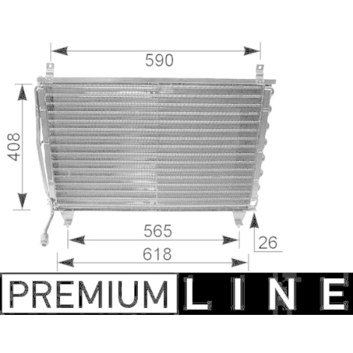 MAHLE Kondensator, Klimaanlage BEHR *** PREMIUM LINE ***