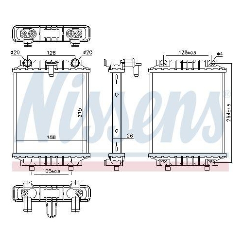 NISSENS Kühler, Motorkühlung