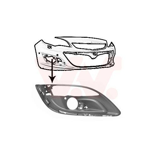 VAN WEZEL Lüftungsgitter, Stoßfänger ** Equipart **