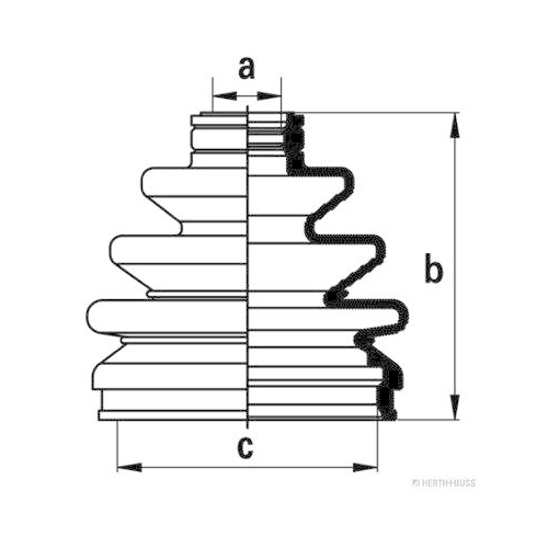 HERTH+BUSS JAKOPARTS Faltenbalgsatz, Antriebswelle