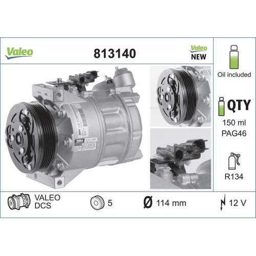 VALEO Kompressor, Klimaanlage VALEO ORIGINS NEW OE TECHNOLOGIE