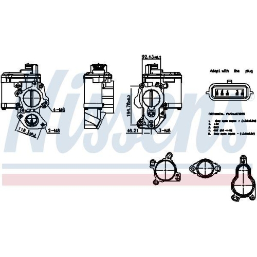 NISSENS AGR-Ventil ** FIRST FIT **