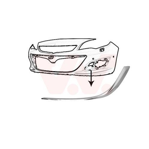 VAN WEZEL Zier-/Schutzleiste, Stoßfänger ** Equipart **