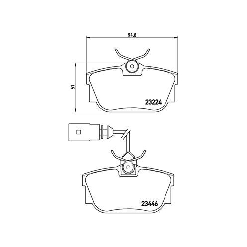 BREMBO Bremsbelagsatz, Scheibenbremse PRIME LINE