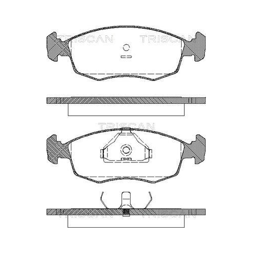 TRISCAN Bremsbelagsatz, Scheibenbremse