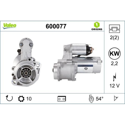 VALEO Starter VALEO ORIGINS NEW OE TECHNOLOGIE