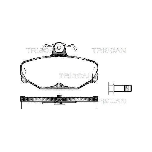 TRISCAN Bremsbelagsatz, Scheibenbremse