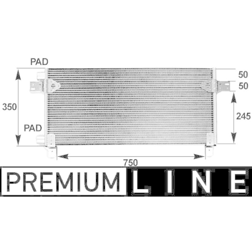 MAHLE Kondensator, Klimaanlage BEHR *** PREMIUM LINE ***