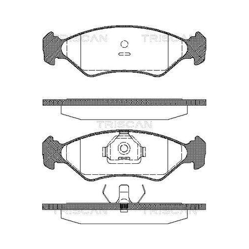 TRISCAN Bremsbelagsatz, Scheibenbremse