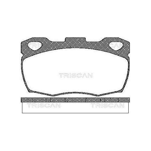 TRISCAN Bremsbelagsatz, Scheibenbremse