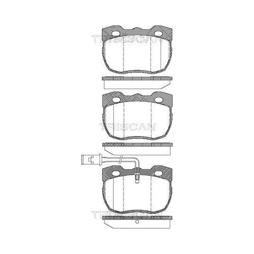 TRISCAN Bremsbelagsatz, Scheibenbremse