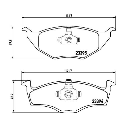 BREMBO Bremsbelagsatz, Scheibenbremse PRIME LINE