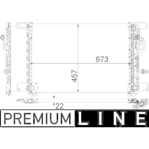 MAHLE Kondensator, Klimaanlage BEHR *** PREMIUM LINE ***