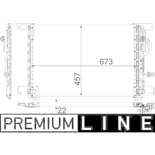 MAHLE Kondensator, Klimaanlage BEHR *** PREMIUM LINE ***