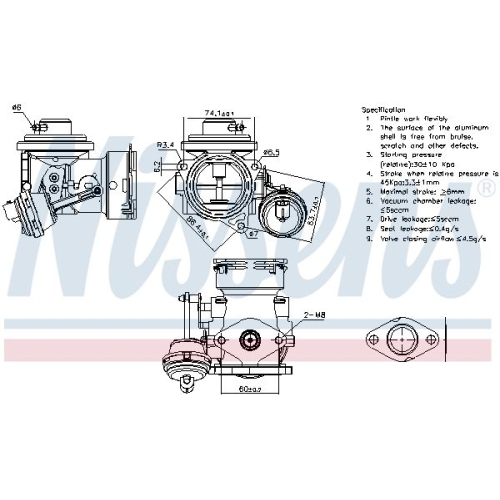 NISSENS AGR-Ventil ** FIRST FIT **