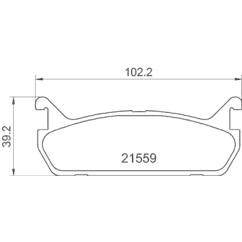 HELLA PAGID Bremsbelagsatz, Scheibenbremse