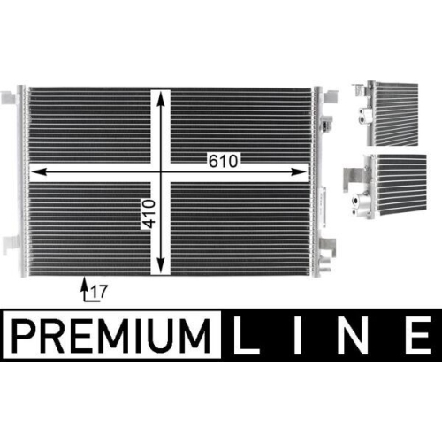 MAHLE Kondensator, Klimaanlage BEHR *** PREMIUM LINE ***