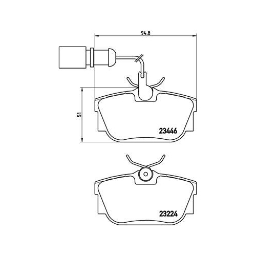 BREMBO Bremsbelagsatz, Scheibenbremse PRIME LINE