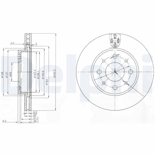 DELPHI Bremsscheibe