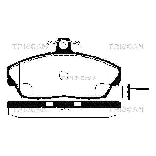 TRISCAN Bremsbelagsatz, Scheibenbremse