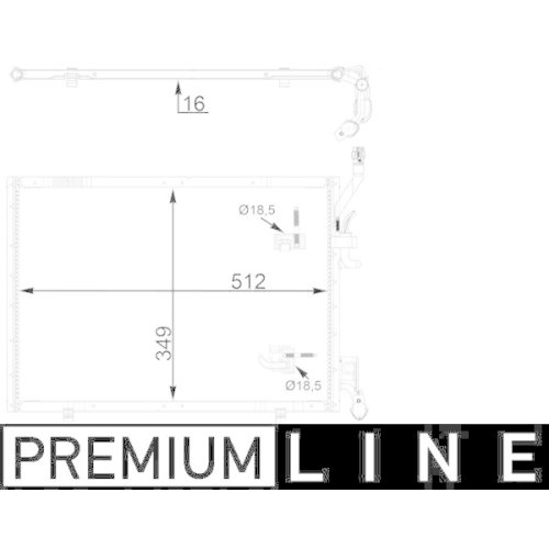 MAHLE Kondensator, Klimaanlage BEHR *** PREMIUM LINE ***