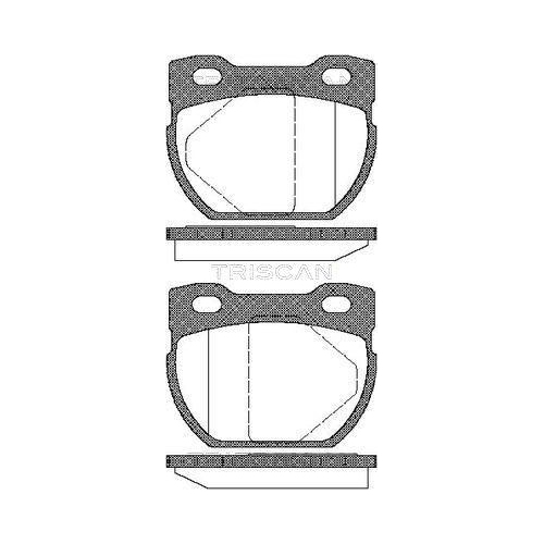 TRISCAN Bremsbelagsatz, Scheibenbremse