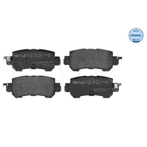 MEYLE Bremsbelagsatz, Scheibenbremse MEYLE-ORIGINAL: True to OE.