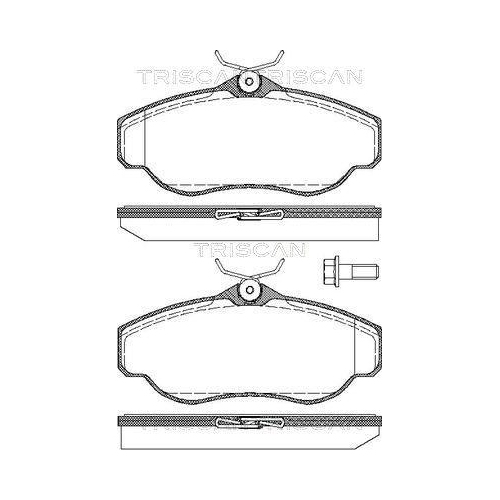 TRISCAN Bremsbelagsatz, Scheibenbremse