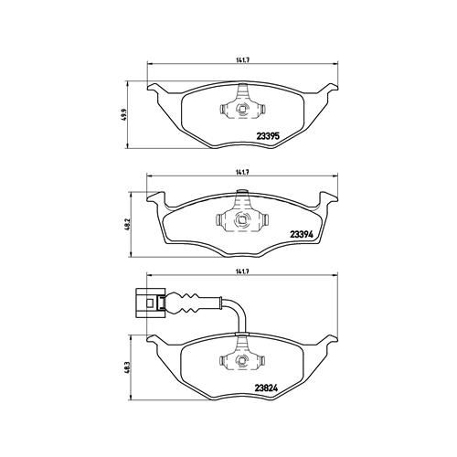 BREMBO Bremsbelagsatz, Scheibenbremse PRIME LINE