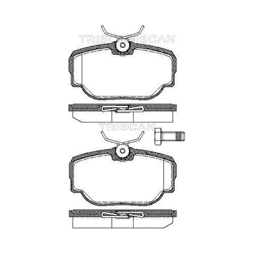 TRISCAN Bremsbelagsatz, Scheibenbremse