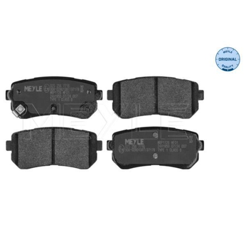 MEYLE Bremsbelagsatz, Scheibenbremse MEYLE-ORIGINAL: True to OE.