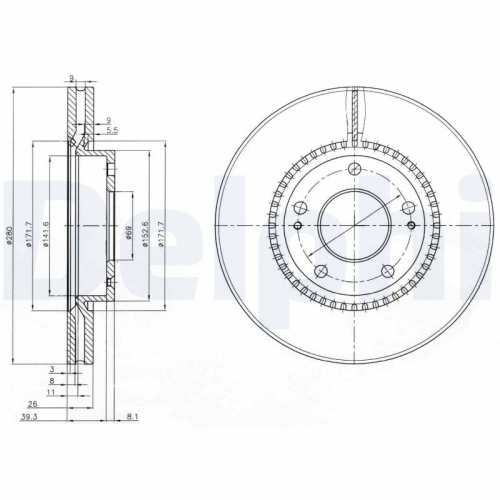 DELPHI Bremsscheibe