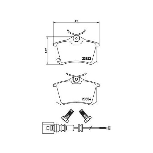 BREMBO Bremsbelagsatz, Scheibenbremse PRIME LINE