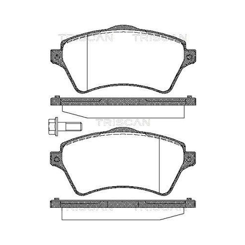 TRISCAN Bremsbelagsatz, Scheibenbremse