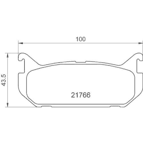 HELLA PAGID Bremsbelagsatz, Scheibenbremse