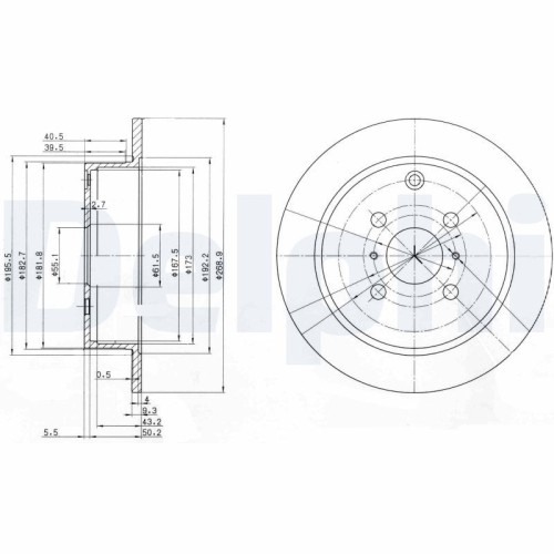 DELPHI Bremsscheibe