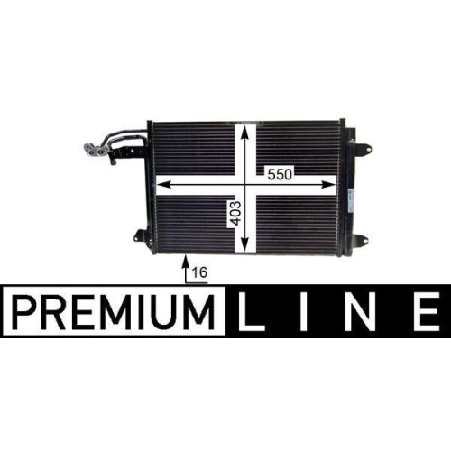 MAHLE Kondensator, Klimaanlage BEHR *** PREMIUM LINE ***