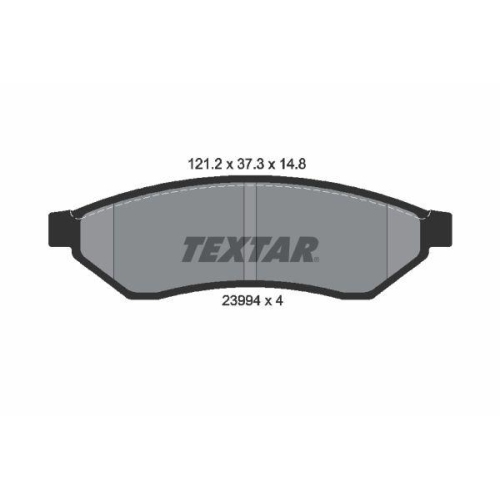 TEXTAR Bremsbelagsatz, Scheibenbremse