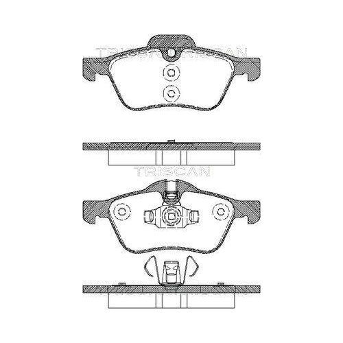 TRISCAN Bremsbelagsatz, Scheibenbremse