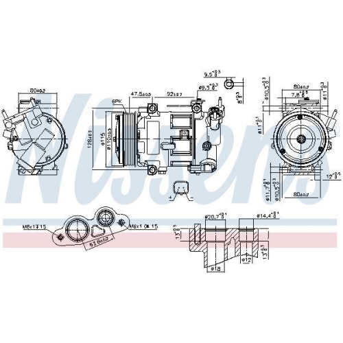 NISSENS Kompressor, Klimaanlage ** FIRST FIT **