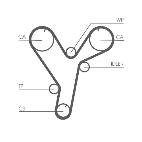 CONTINENTAL CTAM Zahnriemen
